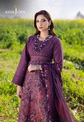 ASIM JOFA - EMBROIDERED LAWN - AJELL-18