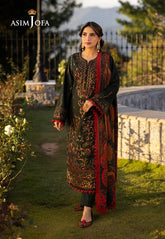 Asim Jofa - Embroidered Khaddar - AJUW-11