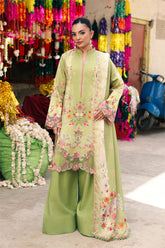 Rajbari - Nissa Floral Symphony - Embroidered Printed Viscose -12