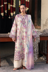 Rajbari - Nissa Floral Symphony - Embroidered Printed Viscose - 08