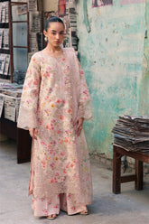 Rajbari - Nissa Floral Symphony - Embroidered Printed Viscose - 01