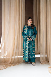Coral - Rangrez-The Linen Edit - Gulnaar CRA-02-A