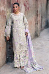Rajbari - Nissa Floral Symphony - Embroidered Printed Viscose - 07
