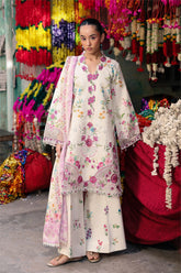 Rajbari - Nissa Floral Symphony - Embroidered Printed Viscose - 03
