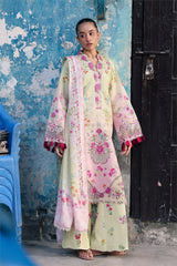 Rajbari - Nissa Floral Symphony - Embroidered Printed Viscose - 09