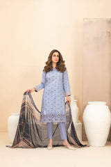 Tawakkal - Saalihah Print Embroidered Lawn D-1115