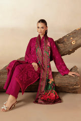 Rajbari - Sareen Embroidered Viscose D10