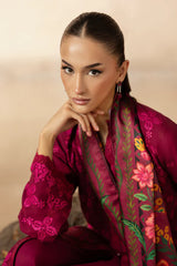 Rajbari - Sareen Embroidered Viscose D10