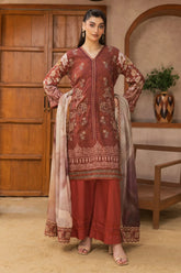 Abisha Fabrics - Vol 4 - Print Embroidered Viscose - ART 07