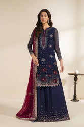 Zarif - Meraki - Embroidered Chiffon - Sable