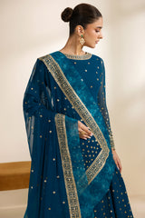 Zarif - Meraki - Embroidered Chiffon - Zenia