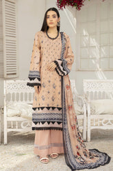 Abisha Fabrics - Vol 2 - Print Embroidered Viscose - ART 02