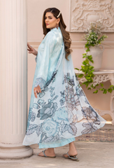 Humdum - Print Embroidered Lawn - Summer Breeze - D12
