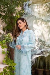 Humdum - Print Embroidered Lawn - Summer Breeze - D12
