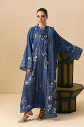 Qalamkar - QPrints Winter '26 - Linen - QPW-05 (B) Calina