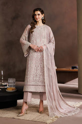 Zarif - Embroidered Chiffon - Sunehri