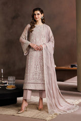 Zarif - Embroidered Chiffon - Sunehri