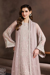 Zarif - Embroidered Chiffon - Sunehri