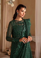 Akbar Aslam - Embellished Organza - Emeraude