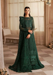 Akbar Aslam - Embellished Organza - Emeraude
