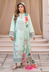 Humdum - Print Embroidered Lawn - Summer Breeze - D07