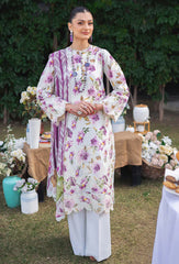 Humdum - Printkari Embroidered Lawn - PLG 10