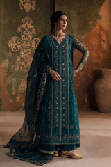 Zarposh - Jahanara Embroidered Organza - Guleen
