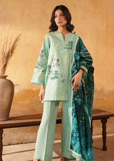 Sahar - Printed Lawn - Celadon Bloom