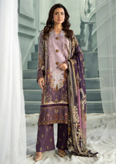 Meerak - Winter - Embroidered Linen - Lavender Dream