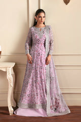 Zarif - Siraya - Embroidered Chiffon - Hinna