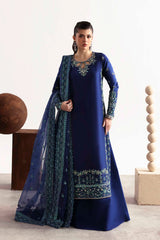 Akbar Aslam - Embellished Silk - Sapphire
