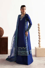 Akbar Aslam - Embellished Silk - Sapphire