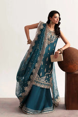 Akbar Aslam - Embellished Silk - Teal