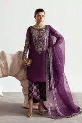 Akbar Aslam - Embellished Silk - Lapis