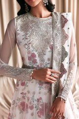 Zarif - Siraya - Embroidered Chiffon - Chashni