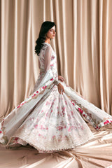Zarif - Siraya - Embroidered Chiffon - Chashni