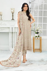 Zarif - Embroidered Net - Flora