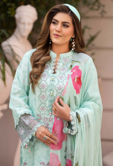 Humdum - Print Embroidered Lawn - Summer Breeze - D07