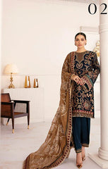 Baroque - Embroidered Chiffon D-02