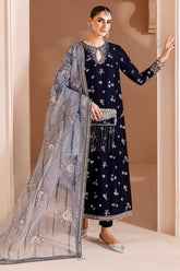 Embroidered Velvet Formal CVF D-03