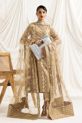 Alizeh - Embroidered Net - AF-DUA-3014-Aireen Beige