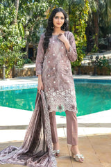 Tawakkal - Thamina Print Embroidered Slub Lawn D-1197