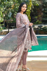 Tawakkal - Thamina Print Embroidered Slub Lawn D-1197