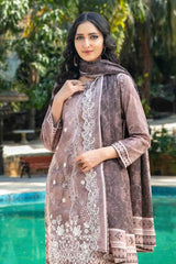 Tawakkal - Thamina Print Embroidered Slub Lawn D-1197