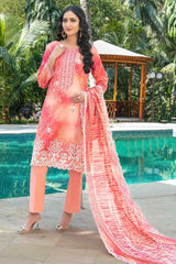Tawakkal - Thamina Print Embroidered Slub Lawn D-1199