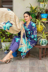 Tawakkal - Zumra Printed BanaDora Slub Lawn D-1578