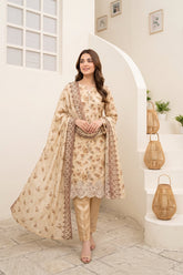 Tawakkal - Celia - Embroidered Printed Staple - D-6069