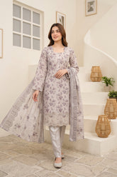 Tawakkal - Celia - Embroidered Printed Staple - D-6070