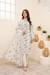 Tawakkal - Celia - Embroidered Printed Staple - D-6076