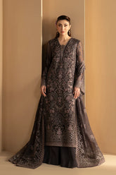 Lavish Premium - Purkashish - Embroidered Chiffon - Coco Noir